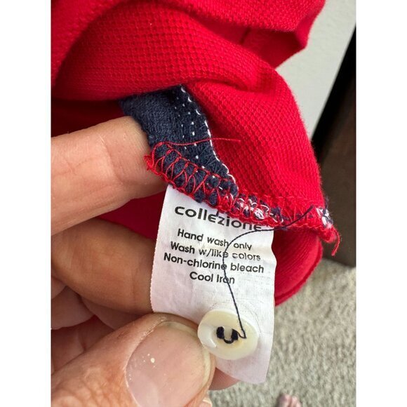 Collezione Men's Polo size 7 short sleeve collared pullover lightweight‎ - Picture 5 of 8